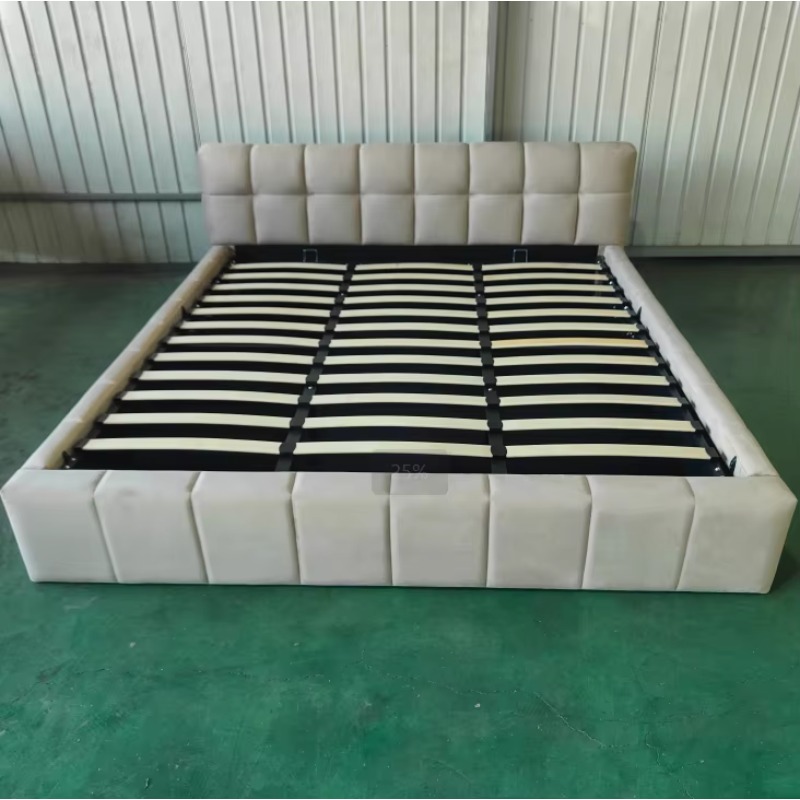 モダンなタフテッドソフトベッド、収納付き、ガスリフト油圧式、 - Gas Lift Storage Bed Hydraulic のレビューと価格