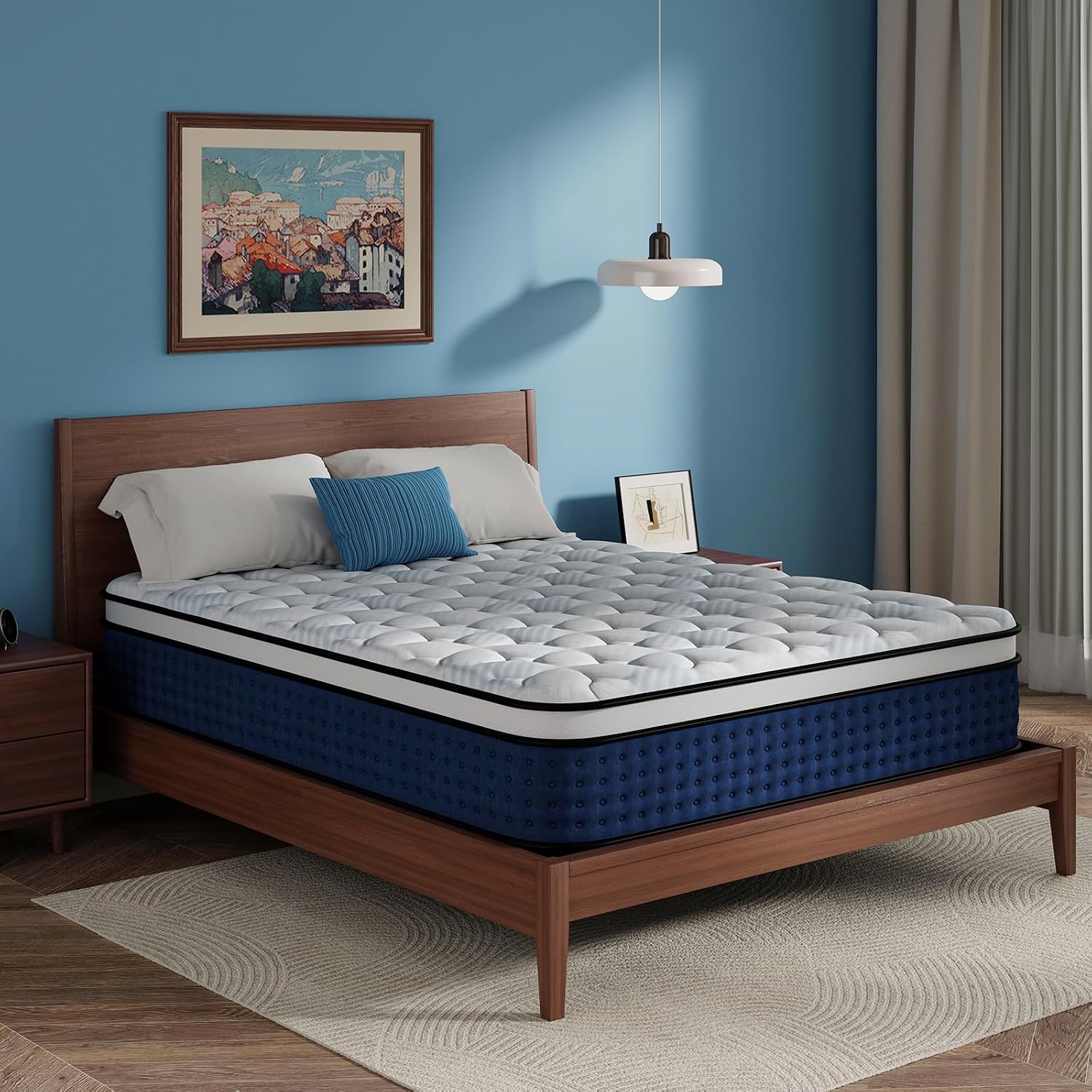 マットレス、ハイブリッドクイーンサイズマットレス（箱入り）、 - Memory Foam Mattress In A Box Queen のレビューと価格