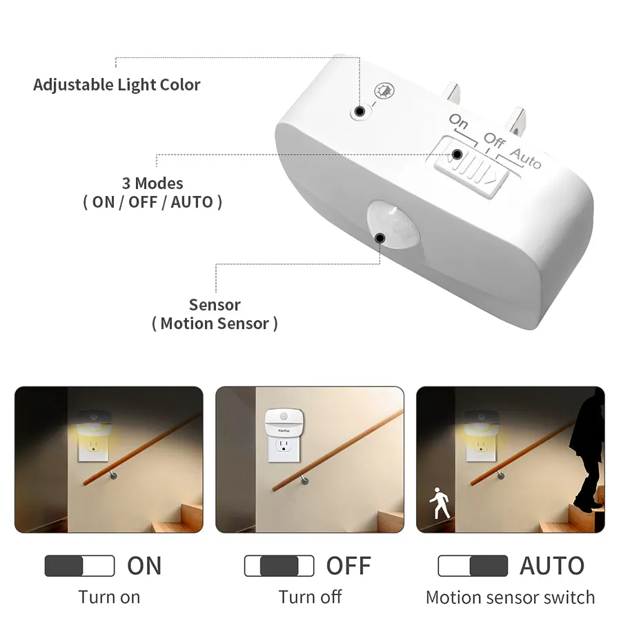 モーションセンサー付きLEDナイトライト,EU,EU,子供用 - Floating Nightstand With Led Light のレビューと価格